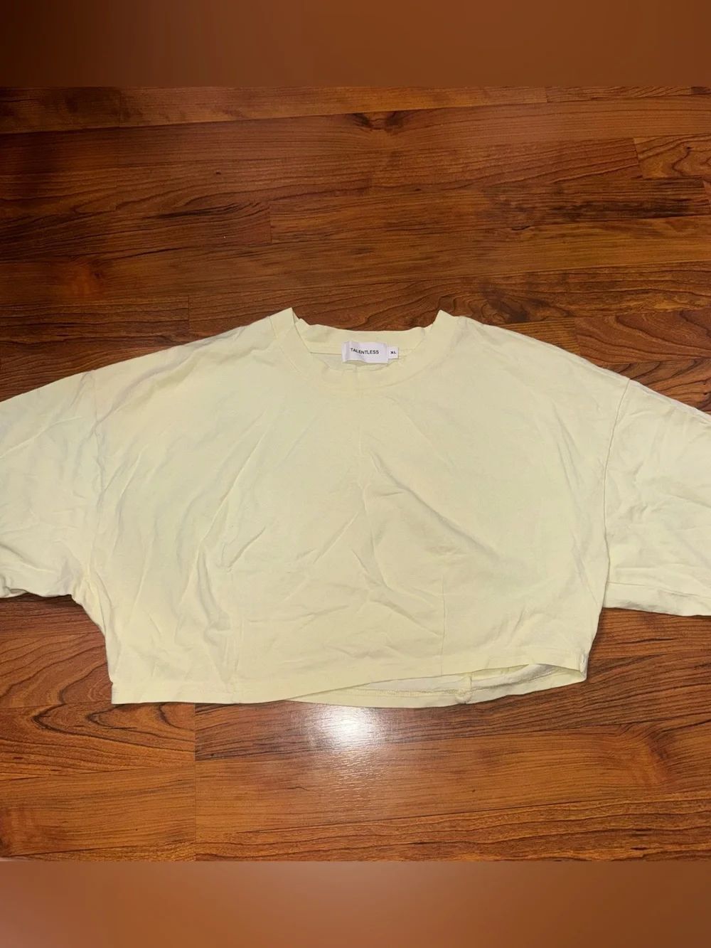 Talentless yellow boxy fit top size XL